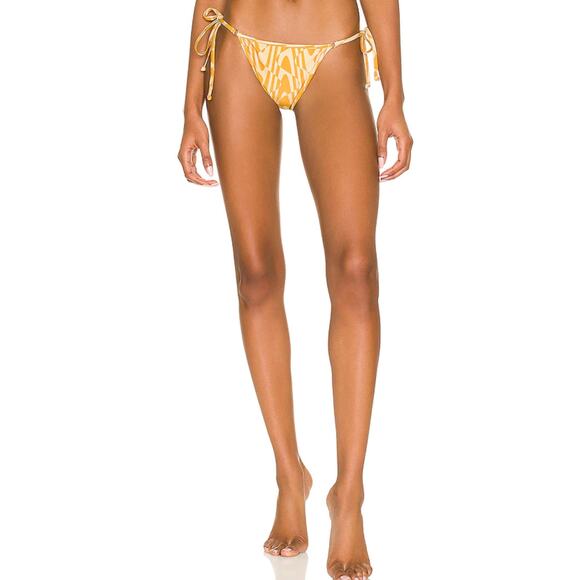 NWT FAITHFULL THE BRAND Medium Pyrgi Bikini Bottoms in Cefalu Print - Picture 1 of 8